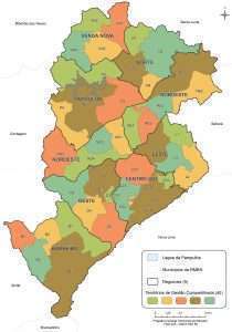 Territórios de Gestão Compartilhada de Belo Horizonte - Fonte: PBH